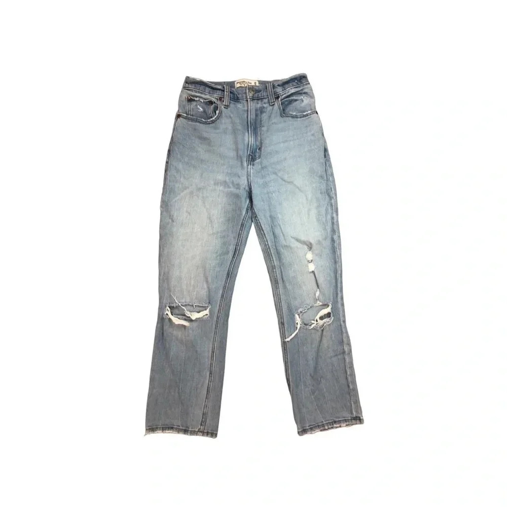 Abercrombie & Fitch Curve Love Ultra High Rise Ankle Jeans | Size 25  / 0S